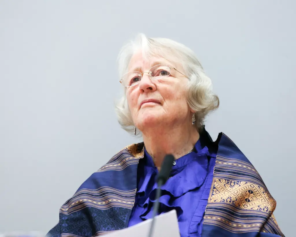 A photograph of Anne Power, CBE, former Chair of Trustees at Community Threads
